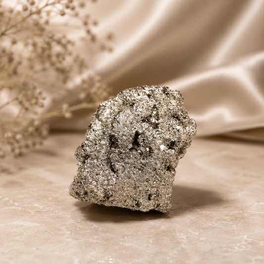 Maha Lakshmi Siddh Raw Pyrite Stone