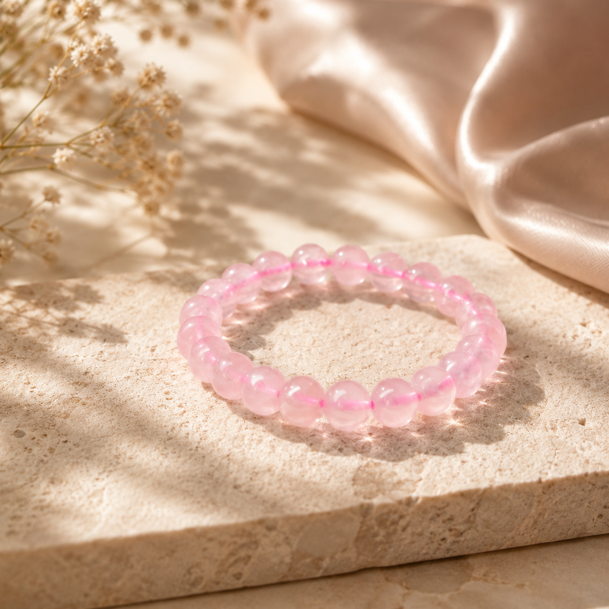 Rose Quartz Bracelet (Women)