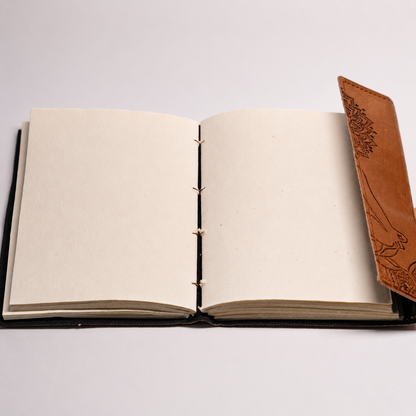 Seven Chakra Leather Notebook With Metal Lock