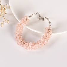 Rose Quartz Chips Bracelet